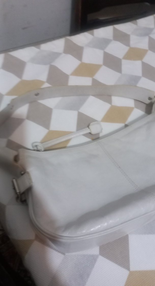 Beyaz Deri Kadın Çanta - Görsel 4