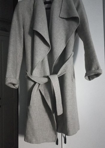 Gri Kuşaklı Uzun Kaban - Görsel 3