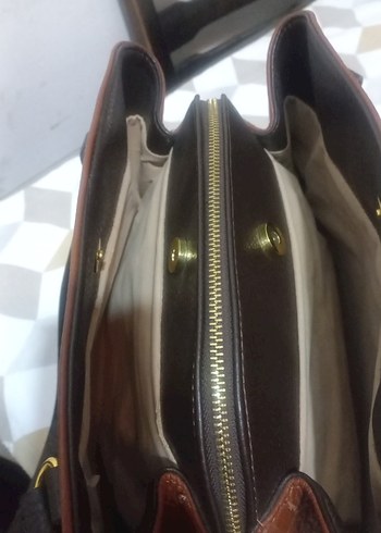 Prada Kahverengi Deri Kadın Çanta - Görsel 4