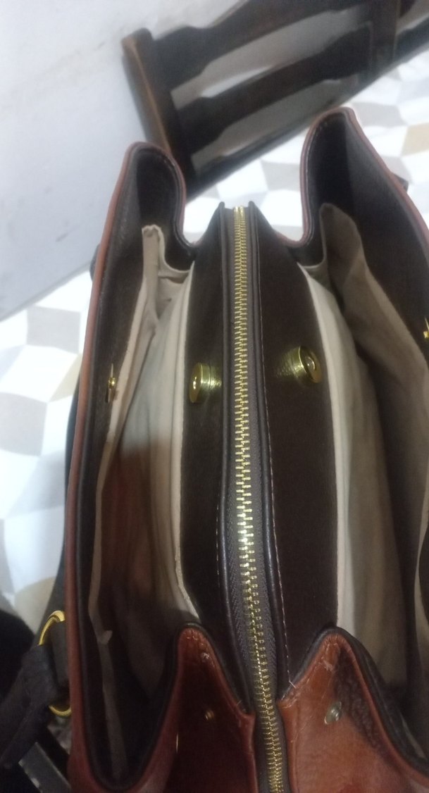 Prada Kahverengi Deri Kadın Çanta - Görsel 4