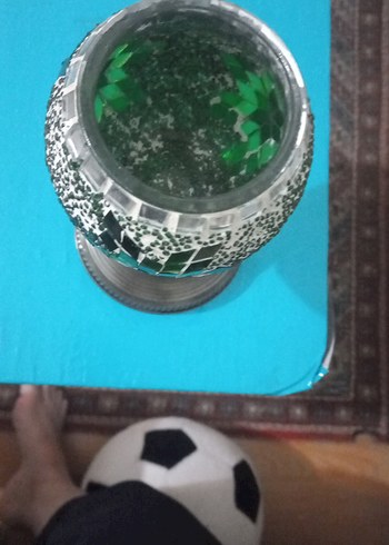 Yeşil ve Gri Mozaik Desenli aksesuar - Görsel 4