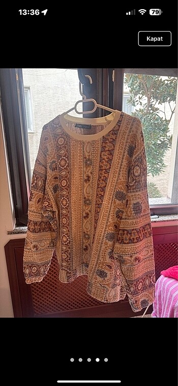 m Beden ten rengi Renk Zara sweat sıfır