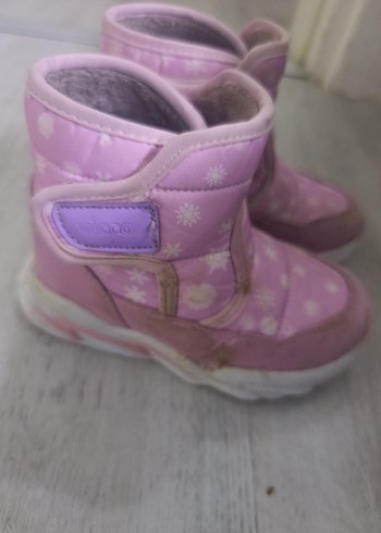 Kız Çocuk Pembe Polar Botlar - Görsel 2