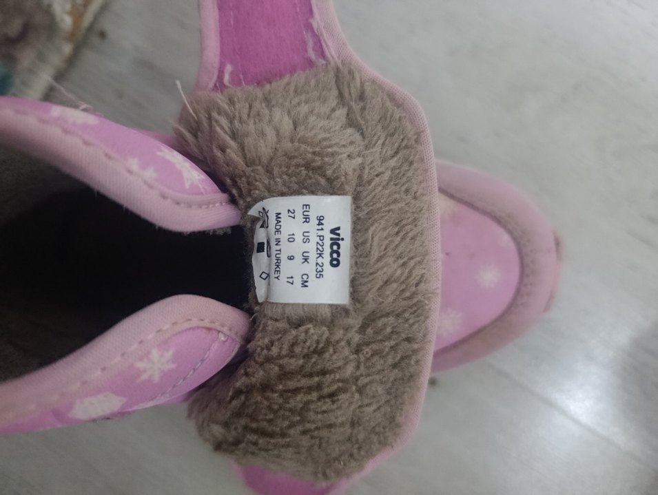 Kız Çocuk Pembe Polar Botlar - Görsel 4