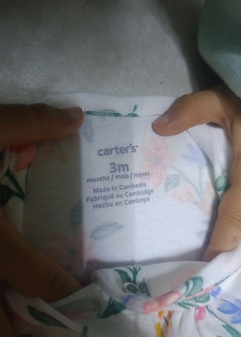 Beyaz Çiçek Desenli Bebek Kız Tulum giyilmemiş - Görsel 2