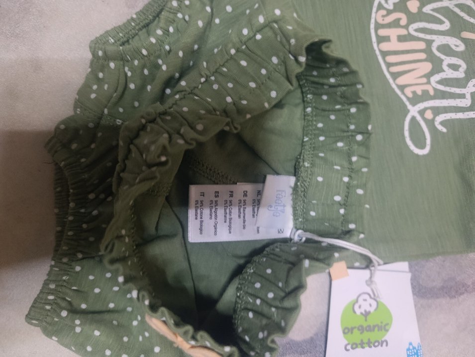 Yeşil Örme Kısa Kollu hiç giyilmemiş - Görsel 4