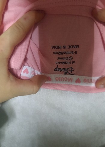 Pembe Baskılı Bebek Kız Takımı Fırfırlı giyilmemiş - Görsel 2