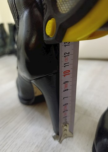 37 Beden kahverengi Renk Kadın Gri Deri Stiletto Topuklu Bot