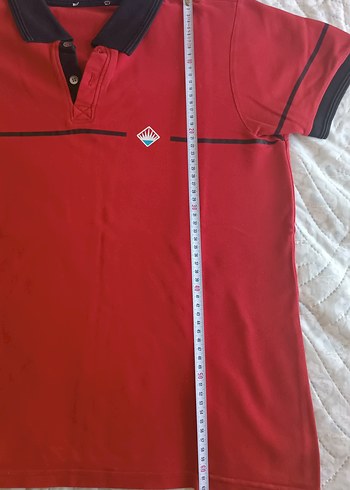l Beden BK Kırmızı Siyah Yaka Erkek Polo Tişört