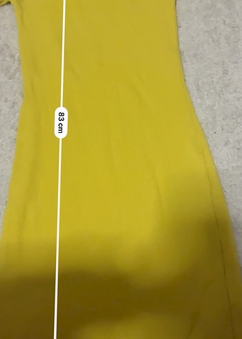 Sarı Midi triko Kadın Günlük Elbise - Görsel 3