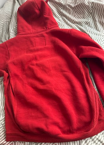 Kırmızı Kapüşonlu Nakışlı unisexs - Görsel 6