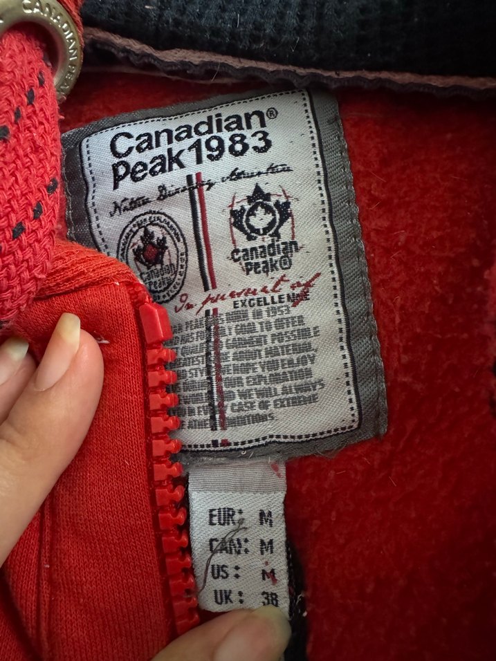 Kırmızı Kapüşonlu Nakışlı unisexs - Görsel 3