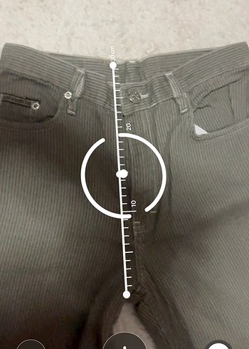 Gri Pilili Rahat Kesim Midi Kadın Jean - Görsel 4