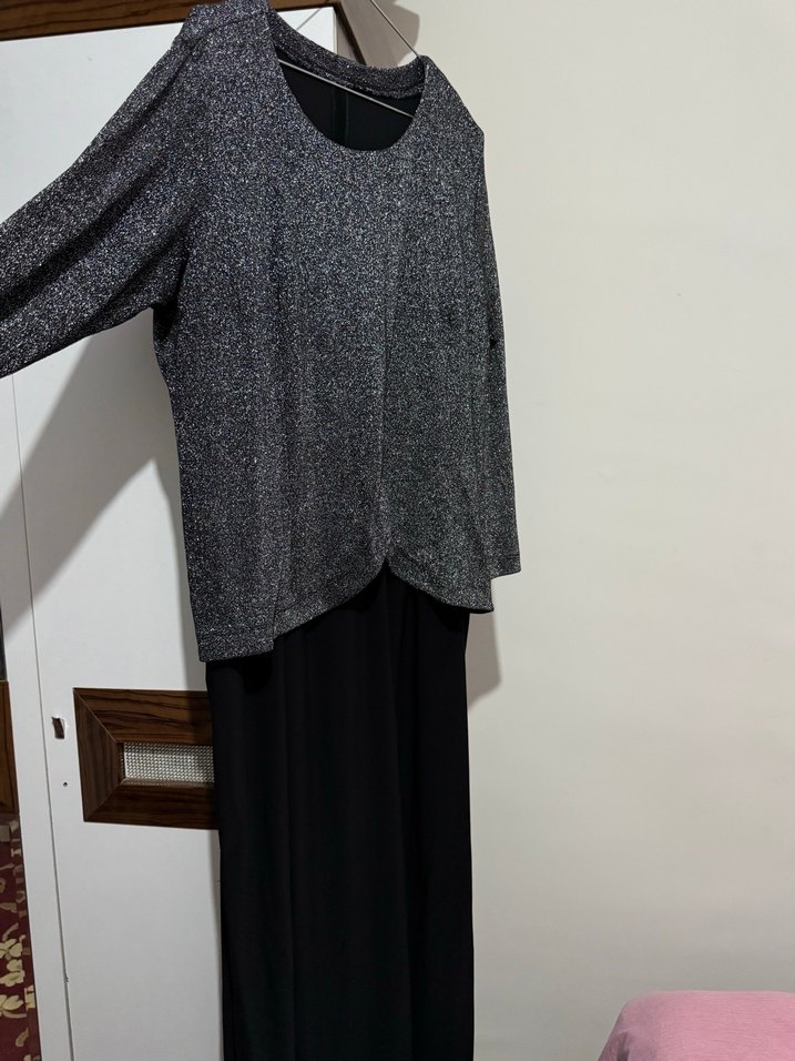 Krep kumaş elbise - Görsel 2