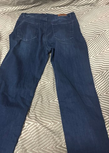 Kadın Lacivert Midi Boy Kot Pantolon - Görsel 3