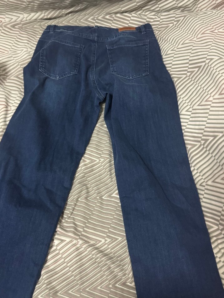 Kadın Lacivert Midi Boy Kot Pantolon - Görsel 3