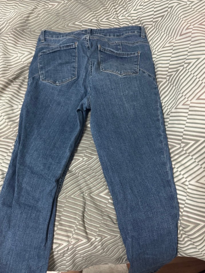 Mavi Kumaş Kemer Detaylı Kadın Kot Pantolon - Görsel 3