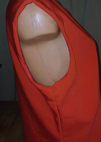xl Beden Mango XL Kırmızı Salaş Kolsuz Tunik