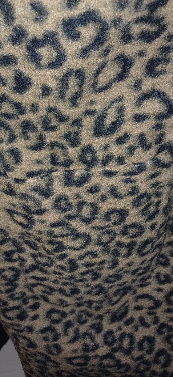 Stradivarius Kahverengi Leopar Desenli Kadın Midi Kaban - Görsel 4