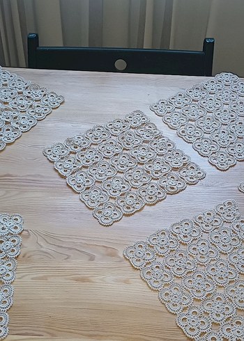 Bohem Tarzı El İşi Dantel oda takımı - Görsel 6