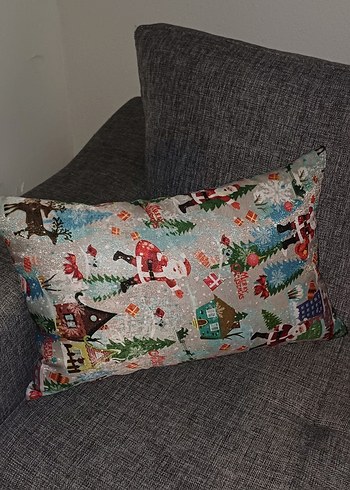 Kırmızı ve Desenli Gri Modern Yastık Seti (adet fiyatıdır) - Görsel 3