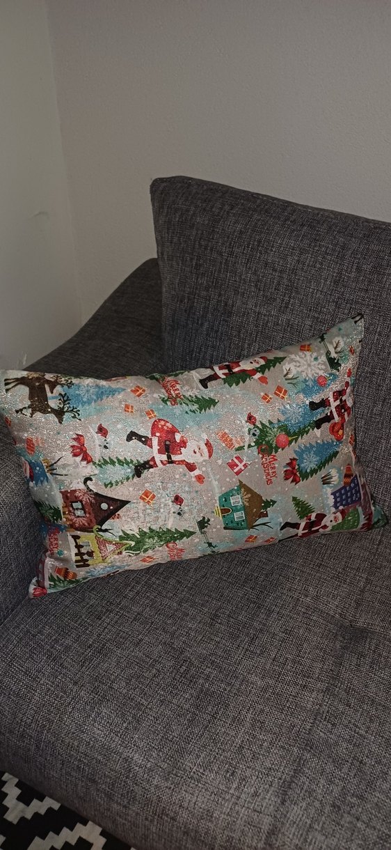 Kırmızı ve Desenli Gri Modern Yastık Seti (adet fiyatıdır) - Görsel 3