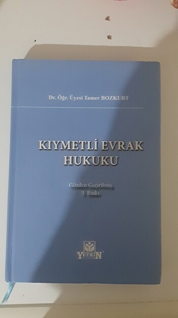 kıymetli evrak hukuku 