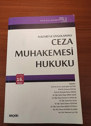 Ceza Muhakemesi Hukuku-Bahri Öztürk 