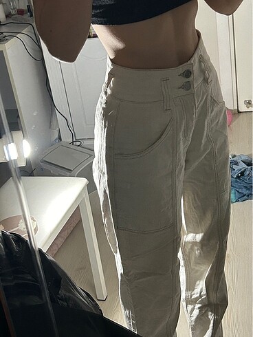 Reiss urban outfitters krem pantolon