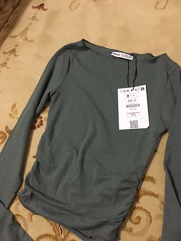 xs Beden gri Renk bershka bluz