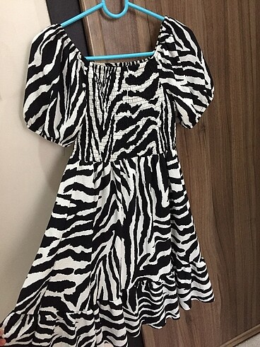 Zebra Desenli Elbise