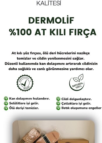 Dermolif At Kılı Yüz Fırçası