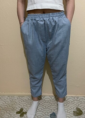 Beli lastikli pantolon