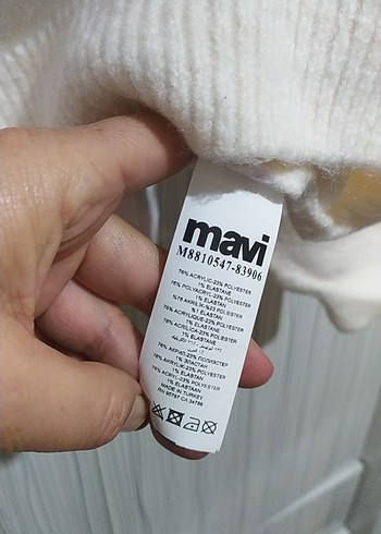 Mor Çizgili Örgü Kadın Kazak - Görsel 3