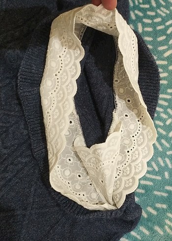 Gri Örgü Bohem Kolsuz Kazak - Görsel 7