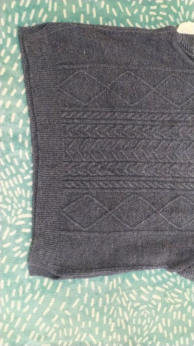 Gri Örgü Bohem Kolsuz Kazak - Görsel 3