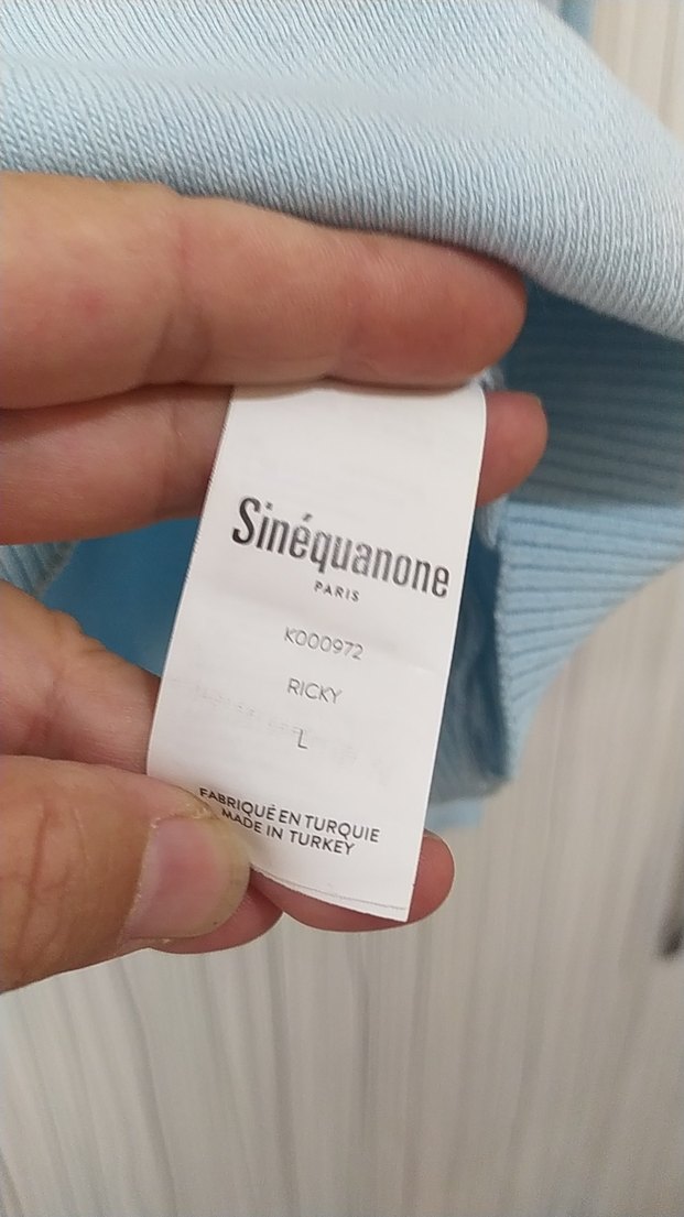 Mavi V Yaka Pamuklu Kadın Kazak - Görsel 5