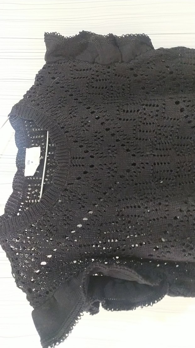 Siyah Örgü Kadın Süveter - Görsel 2