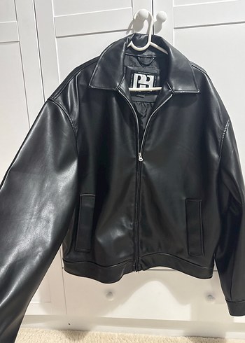 Siyah Deri Fermuarlı Erkek Deri Ceket - Görsel 2