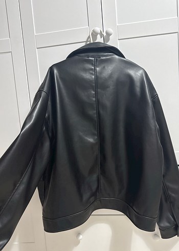 Siyah Deri Fermuarlı Erkek Deri Ceket - Görsel 3