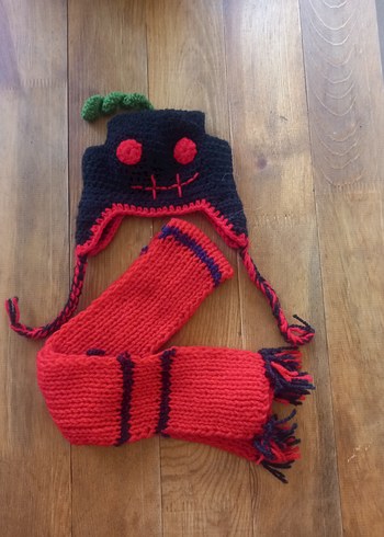 Kırmızı Siyah Kapüşonlu Gotik Köpek Kıyafeti - Görsel 12