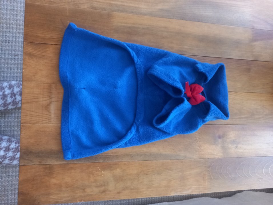 Kırmızı Siyah Kapüşonlu Gotik Köpek Kıyafeti - Görsel 3