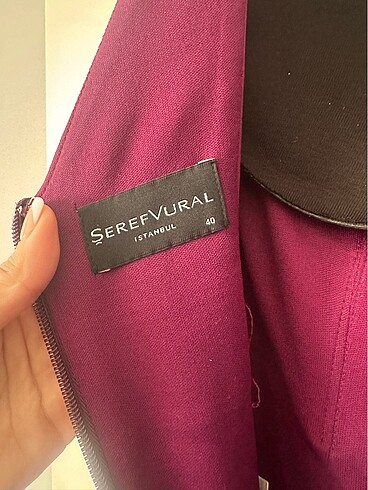 Mürdüm Taş işlemeli Abiye - Görsel 8