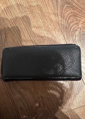 Guess Parlak Siyah Yılan Desenli Deri Kadın Cüzdan - Görsel 4