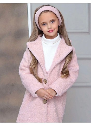 Komple etekli ceketli peluş çocuk Takım - Görsel 2