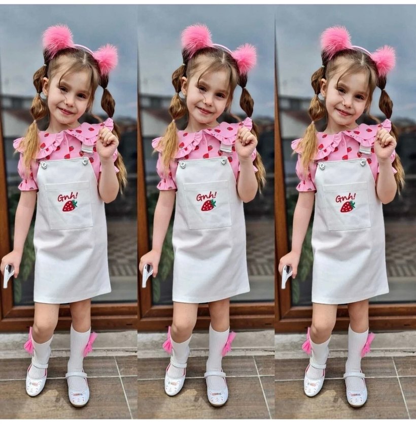 Gömlekli salopet elbise takım - Görsel 2