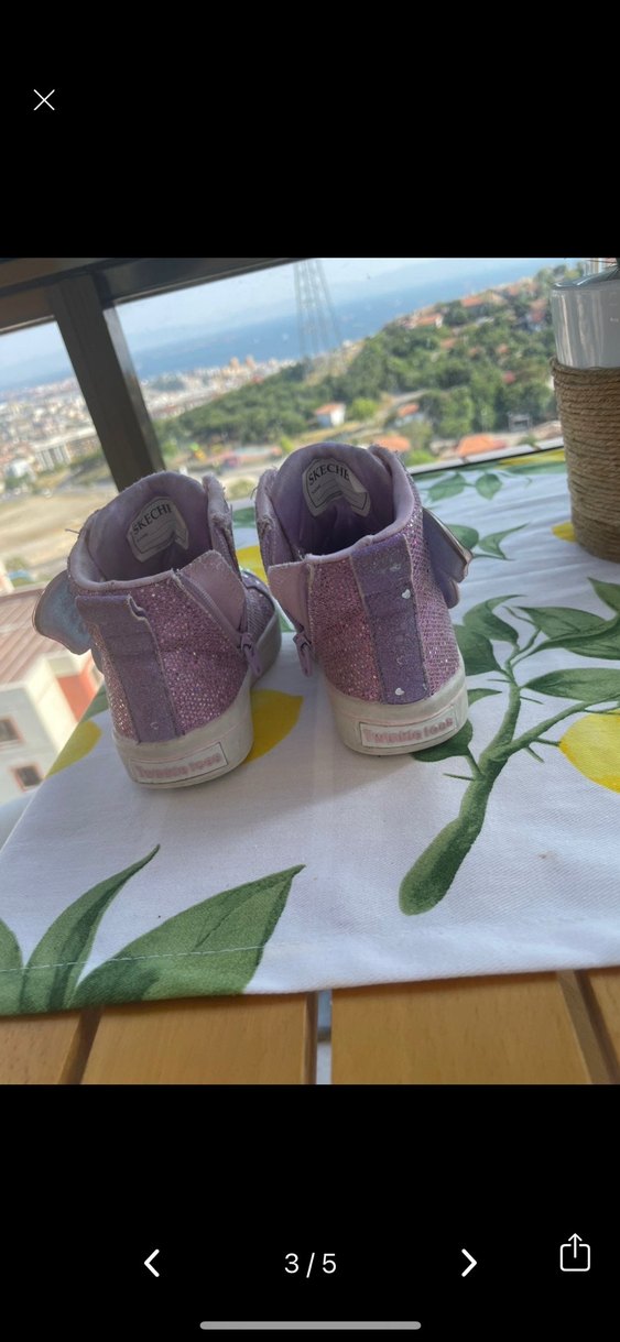 Kız Çocuk skechers twinkle Simli Kanatlı Spor Ayakkabı - Görsel 3