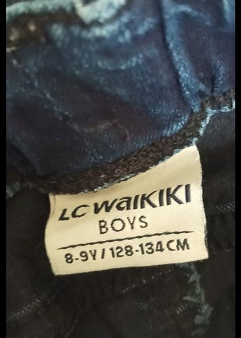 Lacivert Bağlama Desenli Jean - Görsel 2