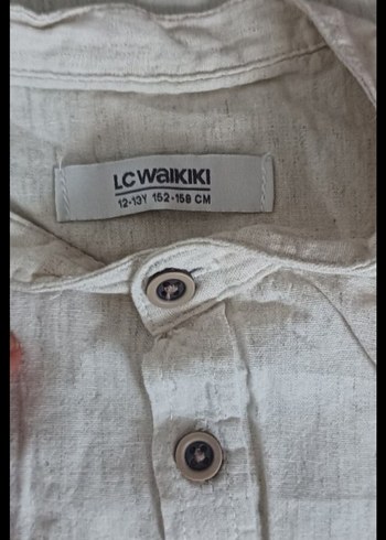 Erkek Beyaz Keten Kısa Kollu Gömlek - Görsel 2