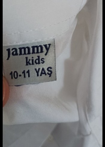 Erkek çocuk Beyaz Klasik Keten Gömlek - Görsel 2